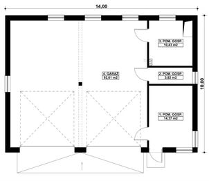 Parter projektu - G421 - Budynek garażowo – gospodarczy