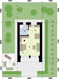 Parter projektu - Moca 2 C dom całoroczny, mieszkalny