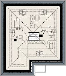 Poddasze projektu - APS 401 wariant 3 ECO
