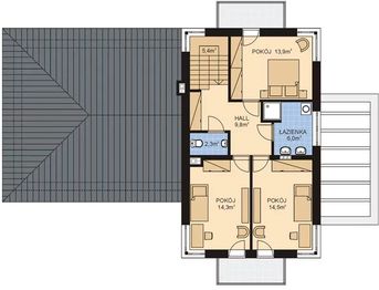 Piętro 1 projektu - APS 288 + 2G ECO
