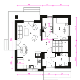 Parter projektu - Tadeusz IV bez garażu [B]