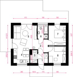 Parter projektu - Bratek II bez garażu [B]