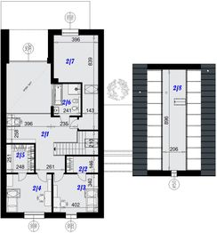 Poddasze projektu - Dom Malaga