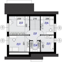 Poddasze projektu - Dom Martin
