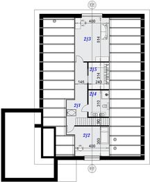Poddasze projektu - Dom Bergamo 2