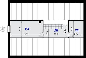 Poddasze projektu - Dom Inverness 2