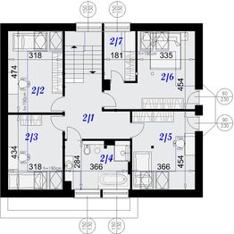 Poddasze projektu - Dom nad Sanem