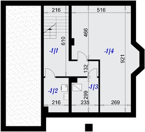 Piwnica projektu - Dom nad Sanem