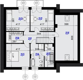 Poddasze projektu - Dom w Nicei
