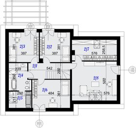 Poddasze projektu - Dom nad Tamizą