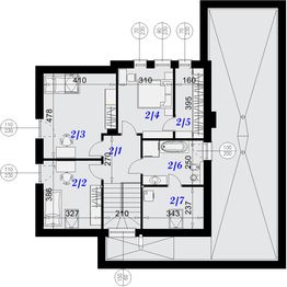 Poddasze projektu - Dom Bari