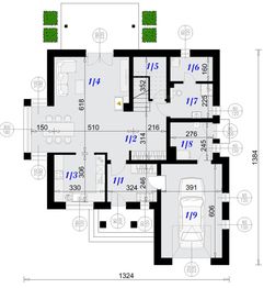 Parter projektu - Dom nad Wisłą