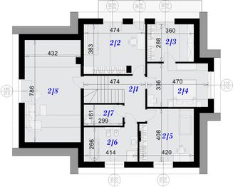 Poddasze projektu - Dom nad Nidą