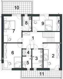 Piętro 1 projektu - BK-18 segment