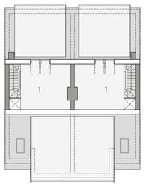 Poddasze projektu - Erwin - dwulokalowy PLP