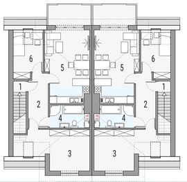 Poddasze projektu - PIG 2C - bliźniak LLL