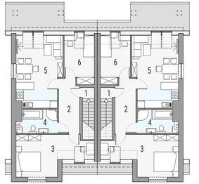 Poddasze projektu - PIG 2A - bliźniak LLL