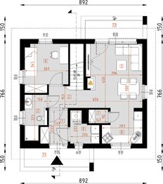 Parter projektu - D153BD - wersja drewniana