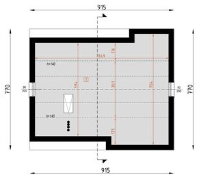Poddasze projektu - D57AD - wersja drewniana