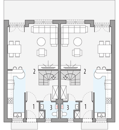 Parter projektu - Emilka 1 - dwulokalowy PLP
