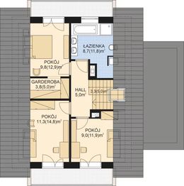 Poddasze projektu - APS 227 wariant 3 ECO