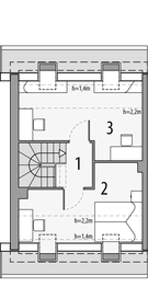 Poddasze projektu - Morski 3 - segment lewy