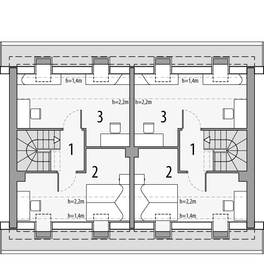 Poddasze projektu - Morski 3 - dwulokalowy LLL