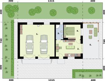 Parter projektu - Asti C dom mieszkalny, całoroczny