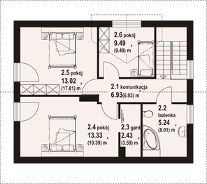Poddasze projektu - Garwolin 9 dws
