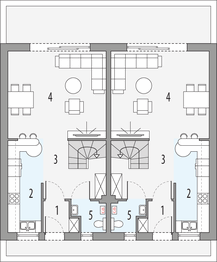 Parter projektu - Emilka 2 - dwulokalowy PLP