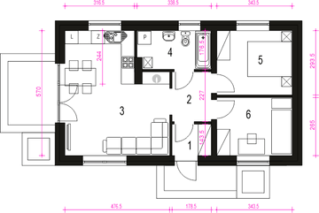 Parter projektu - Nika bez garażu [B]