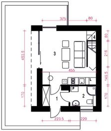 Parter projektu - Kamyczek II bez garażu [B]