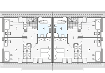 Poddasze projektu - Sara 2 - bliźniak LLL