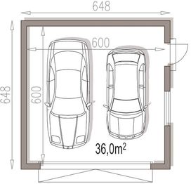 Parter projektu - APG 11B garaż dwustanowiskowy