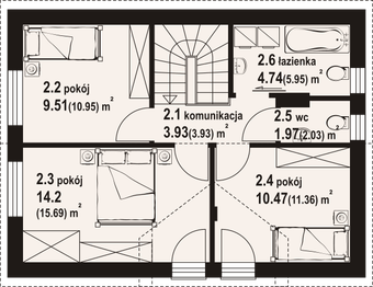 Poddasze projektu - Jarkowo bb 70