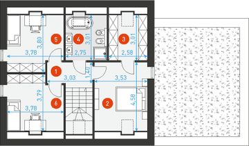 Poddasze projektu - Z Podcieniami 2