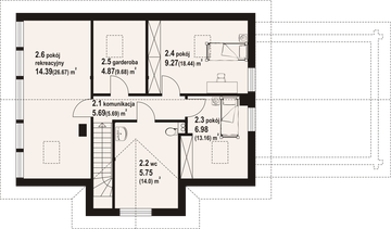 Poddasze projektu - Chmielów 55 g dw