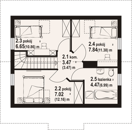 Poddasze projektu - Gródek 43 dws