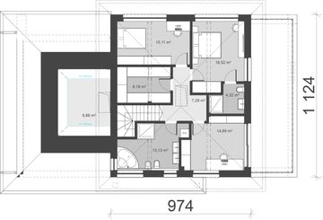 Piętro 1 projektu - uA408