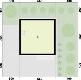 Poddasze projektu - G357 budynek gospodarczy