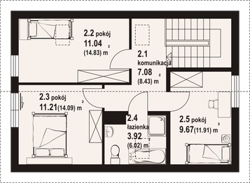Poddasze projektu - Bobrów a3