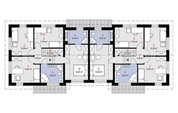 Piętro 1 projektu - Topaz Delta Duolit (1901)