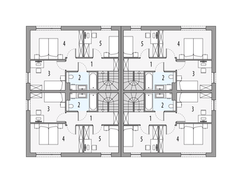 Piętro 1 projektu - Czteropak 1