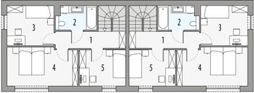 Poddasze projektu - Dori - dwulokalowy LLL