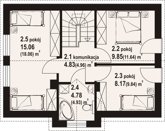 Poddasze projektu - Modrowo bb 70