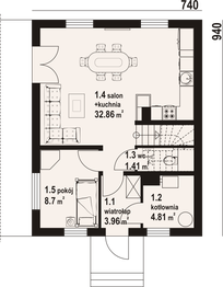 Parter projektu - Gładyszowo aa 70 dws