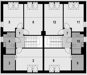 Poddasze projektu - Eco 14 - dwulokalowy