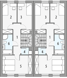 Piętro 1 projektu - Julia A - bliźniak LLL