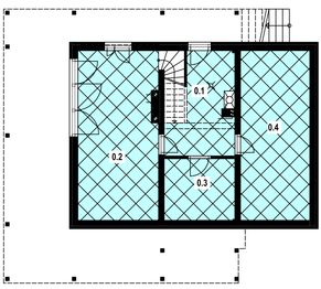 Piwnica projektu - A-150 Dom jodłowa szkieletowy
