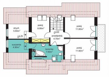 Poddasze projektu - BW-36 wariant 5 (niskoemisyjny)